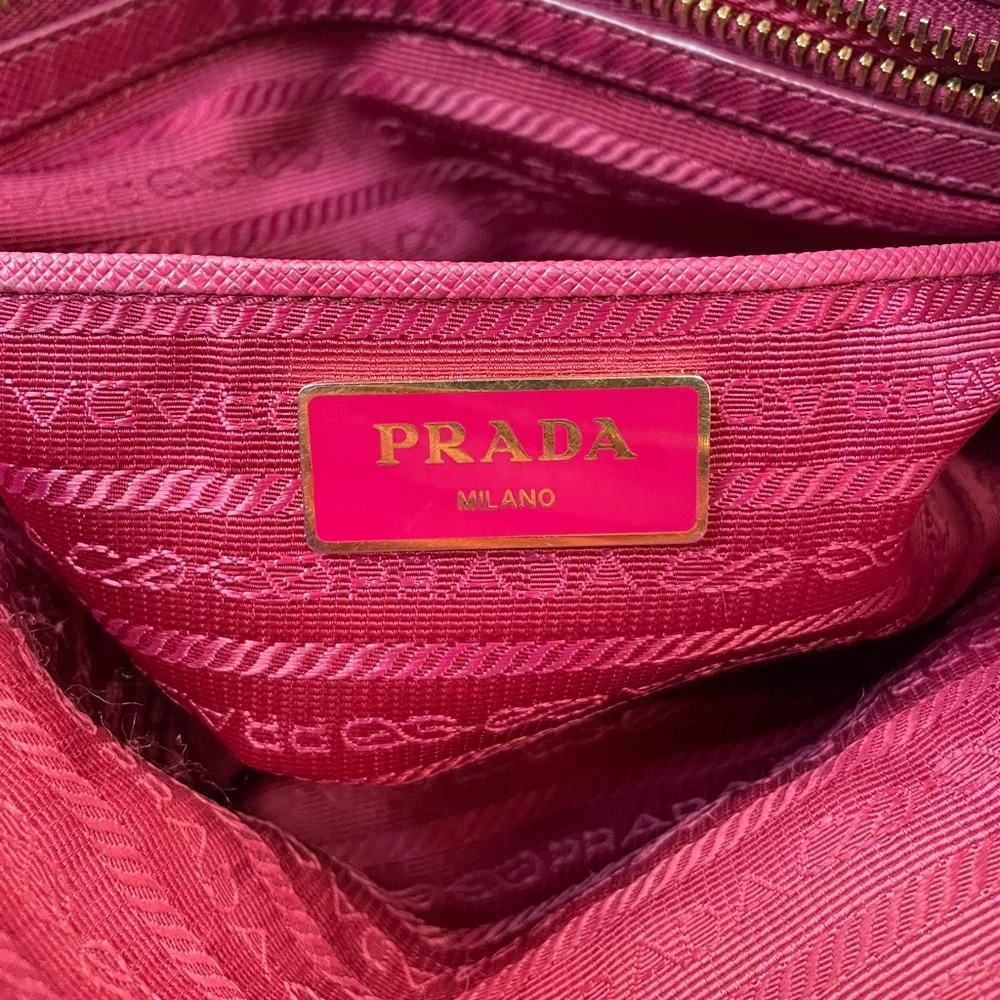 Prada Pink Nylon Satchel